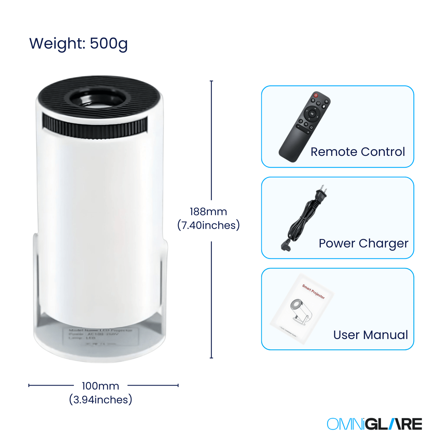 OmniGlare™ - Hy300 Pro Projector - OmniGlare™