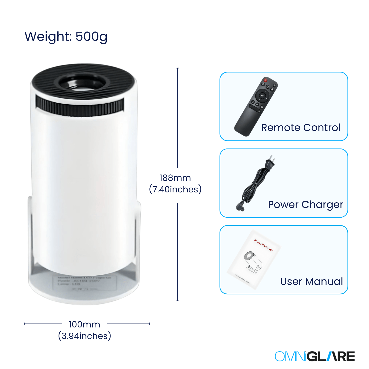 OmniGlare™ - Hy300 Pro Projector - OmniGlare™